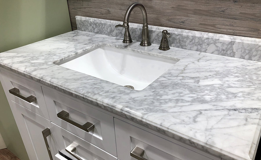 marble tabletop with sink